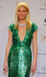 Gwyneth Paltrow con un vestido verde botella de lentejuelas en los premios Bambis