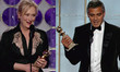 Meryl Streep Y George Clooney triunfaron en los Globos de Oro al llevarse amobos el premio a mejor interpretación dramática