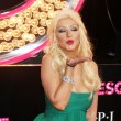 Christina Aguilera lanzando un beso a los fans Christina Aguilera lanzando un beso a los fans