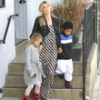 Heidi Klum junto a sus dos niños Heidi Klum junto a sus dos niños